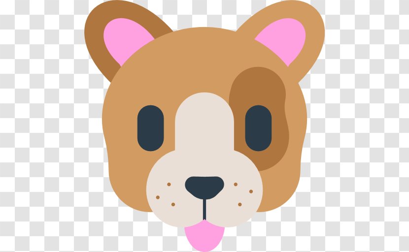 Dog Puppy Emoji Bear Emoticon - Flower - Viber Transparent PNG