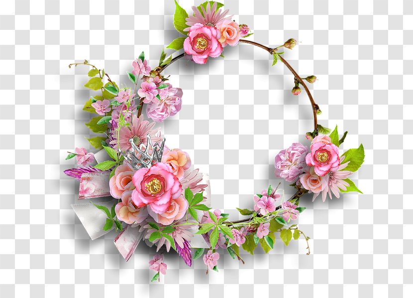 Picture Frames Flower Clip Art - Pink - Arabesco Transparent PNG