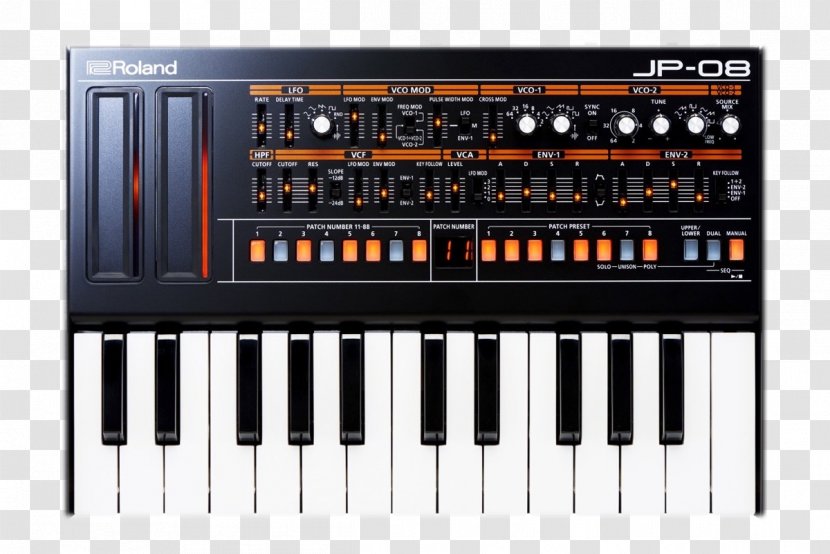 Roland Jupiter-8 JP-8000 Sound Module Synthesizers Corporation - Heart - Musical Instruments Transparent PNG