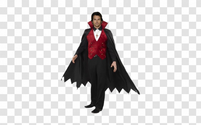 Count Dracula Vampire Halloween Costume Dress - Cape Transparent PNG