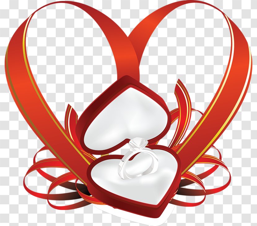 Valentine's Day Heart Clip Art - Tree - Heart-shaped Diamond Ring Decoration Transparent PNG