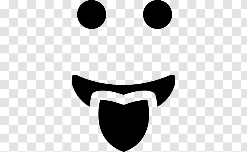 Emoticon Smiley Wink Clip Art - Black Transparent PNG