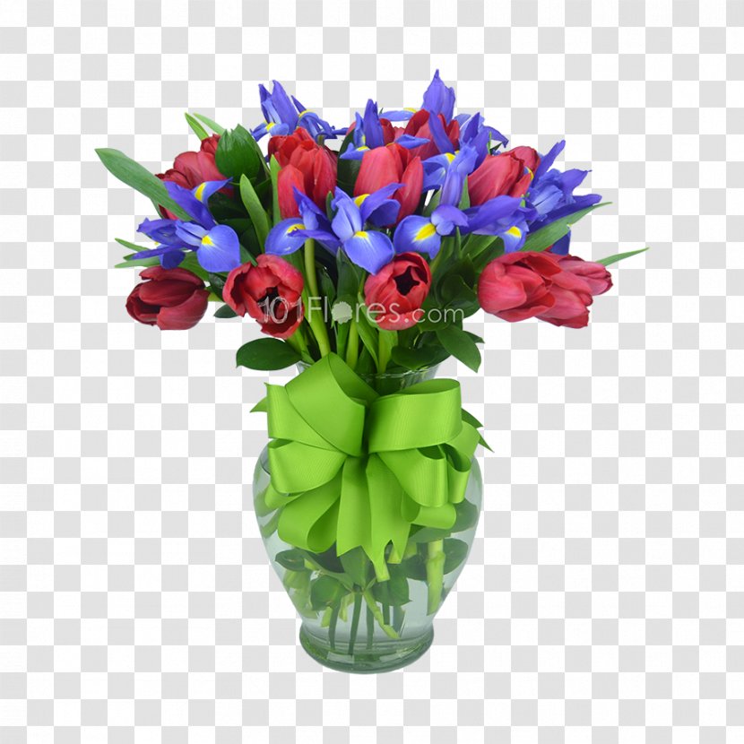 Floral Design Cut Flowers Tulip Shopping Cart - Purple - Flower Transparent PNG