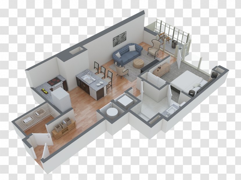 Atlantic House Studio Apartment Floor Plan Transparent PNG