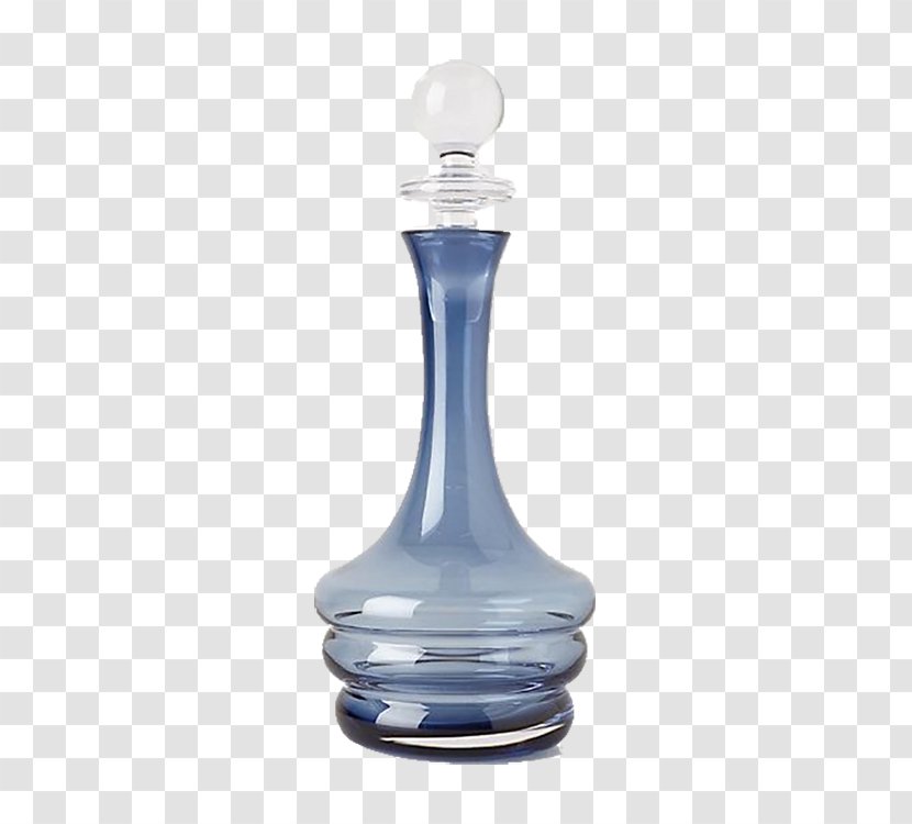 Decanter Glass Table Bottle Carafe - Blue Transparent PNG