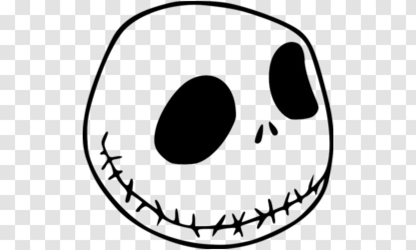 Jack Skellington The Nightmare Before Christmas: Pumpkin King Jack-o'-lantern Drawing - Black - Head Transparent PNG