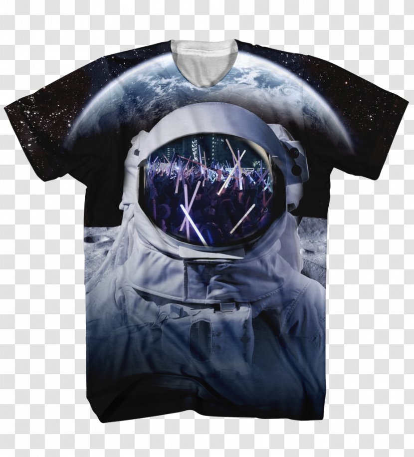 T-shirt Earthrise Cat Sleeve Moon - Emerald City Transparent PNG