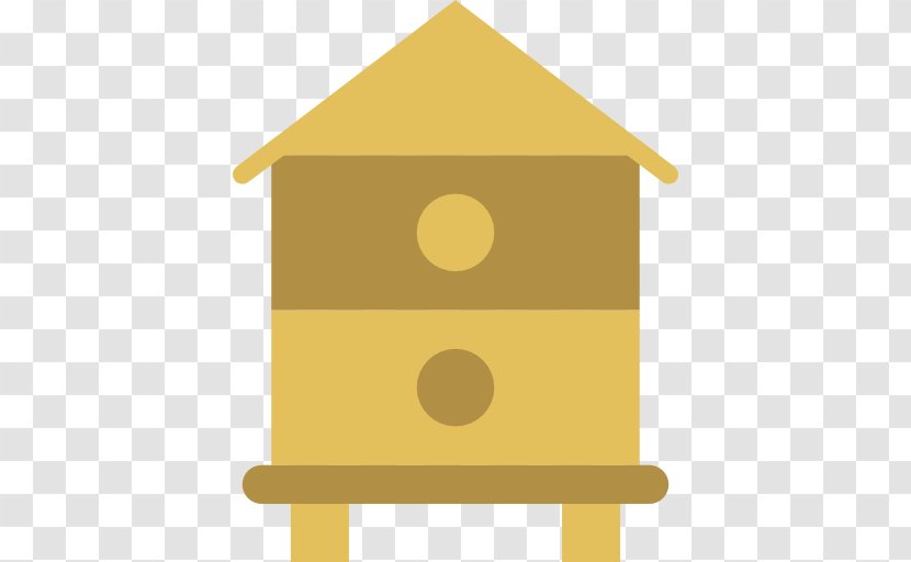 House Line Angle Nest Box - Yellow Transparent PNG
