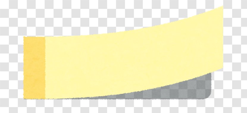 Material Yellow Angle - Cartoon - Notes Transparent PNG