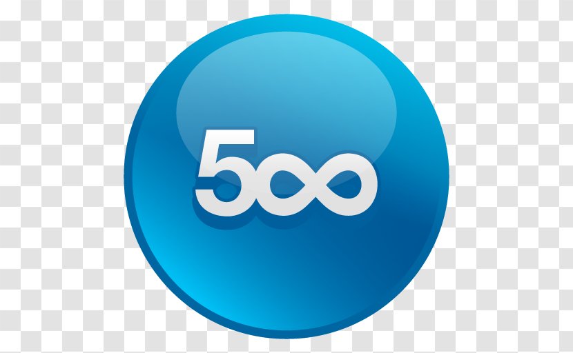 500px Photography - Azure - Social Icons Transparent PNG