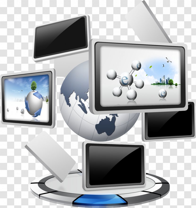 China Industry Cloud Computing Information Technology Computer Programming - Multimedia - Earth Network Elements Transparent PNG
