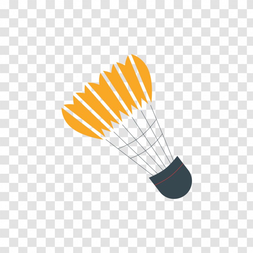 Orange Badminton Vecteur - Gray Transparent PNG