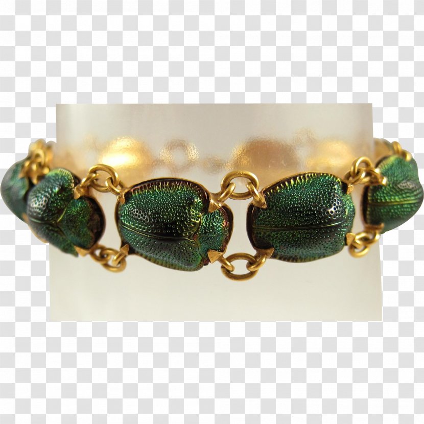 Scarab Emerald Bracelet Earring Jewellery - Locket Transparent PNG