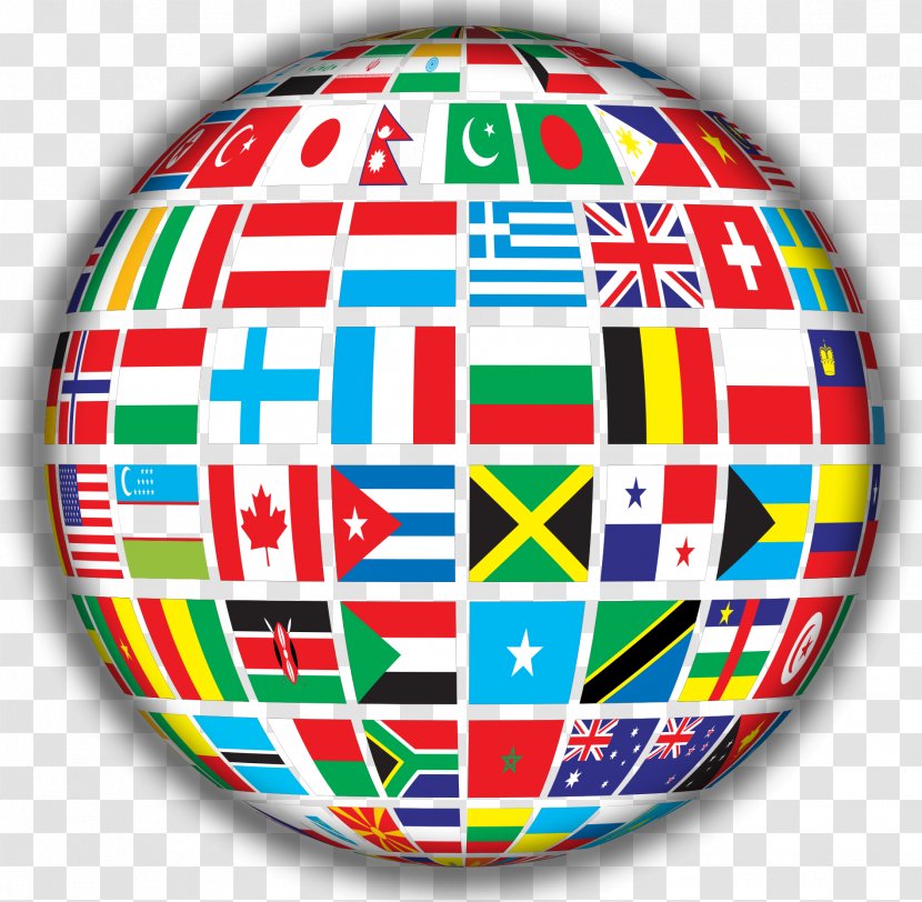 Globe Flags Of The World - National Emblem - Shading Clipart Transparent PNG