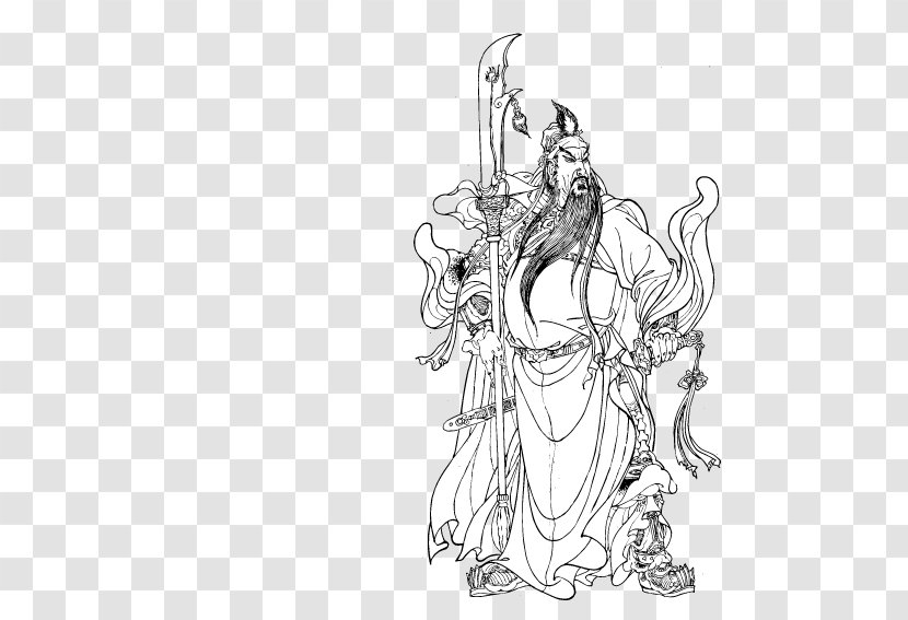 Romance Of The Three Kingdoms Records Shu Han Five Tiger Generals - Drawing - China Wind Guan Yu Transparent PNG