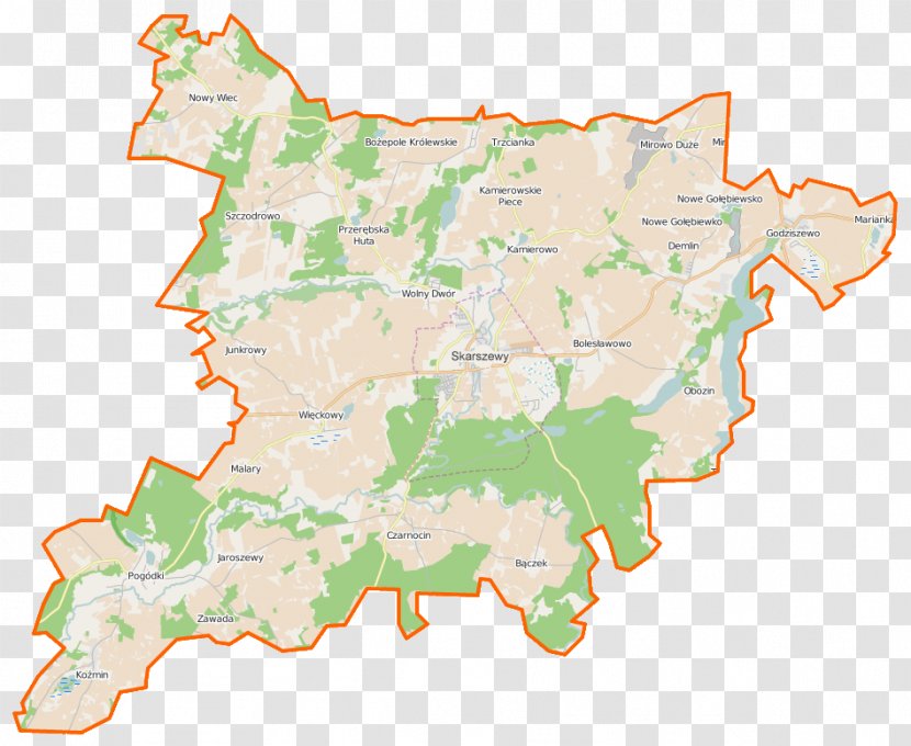 Pogódki Skarszewy Godziszewo, Pomeranian Voivodeship Demlin Bolesławowo, Starogard County - Map Transparent PNG