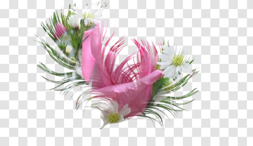 Floral Design Cut Flowers Artificial Flower Rose - Pink - Aquarelle Transparent PNG