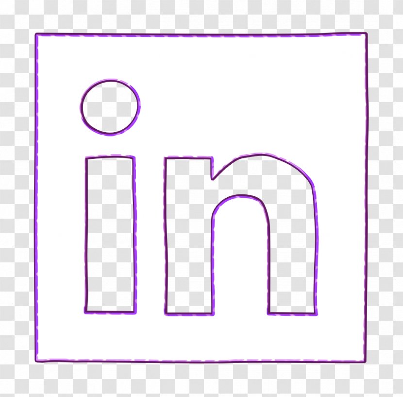 Linked In Icon Linkedin Media - Network - Magenta Symbol Transparent PNG