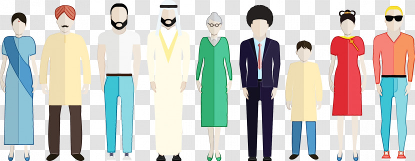 Standing Uniform White-collar Worker Transparent PNG