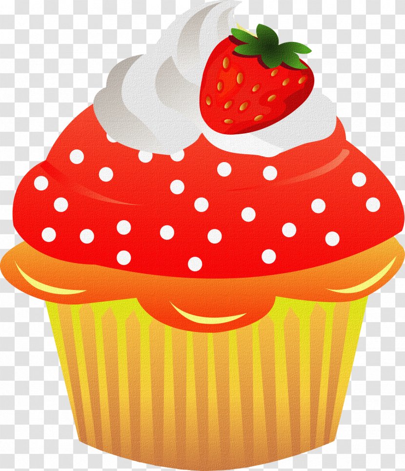 Cupcake Bakery Drawing Dessert - Chocolate - Strawberry Transparent PNG