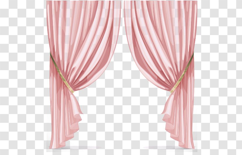 Window Curtain Shutterstock Stock Photography - Treatment - Pink Curtains Transparent PNG
