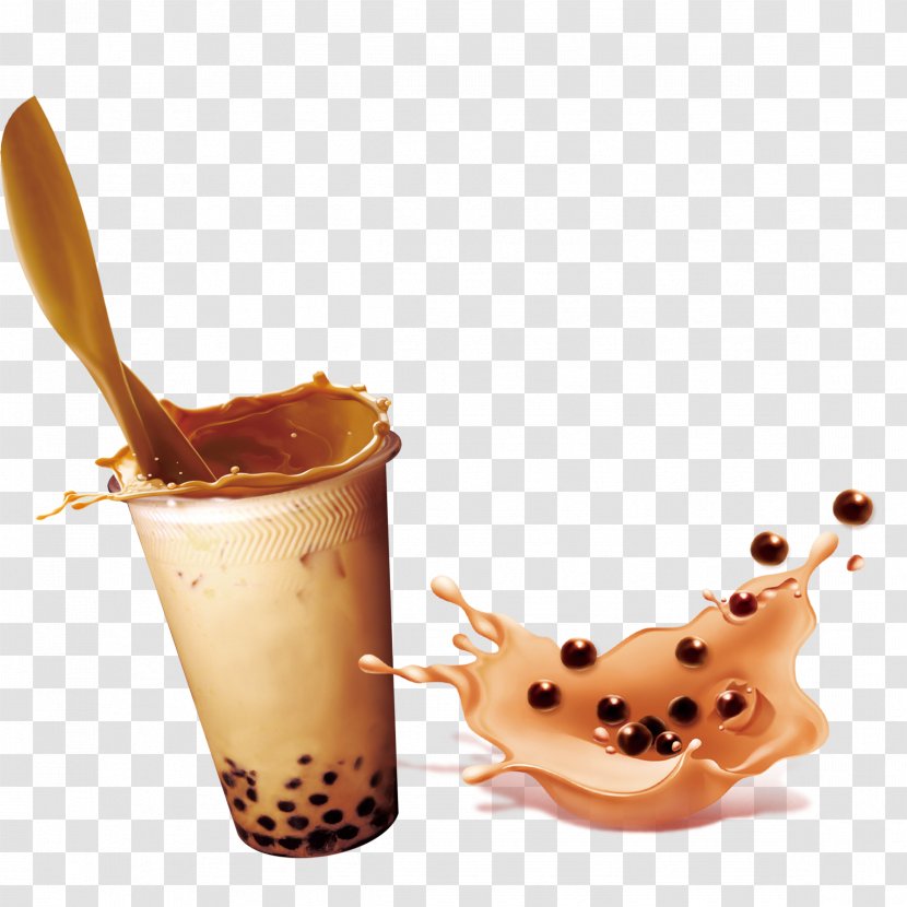 Bubble Tea Milk - Pearl Original Shop Publicity List Transparent PNG