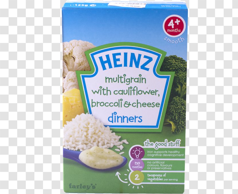 Baby Food Breakfast Cereal H. J. Heinz Company Porridge Rice - Vegetarian - Broccoli Transparent PNG