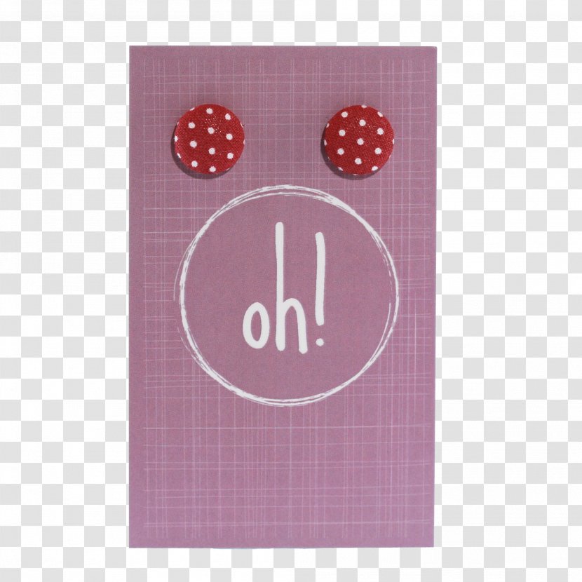 Earring Button Polka Dot Clothing Suit - Magenta - Material Transparent PNG