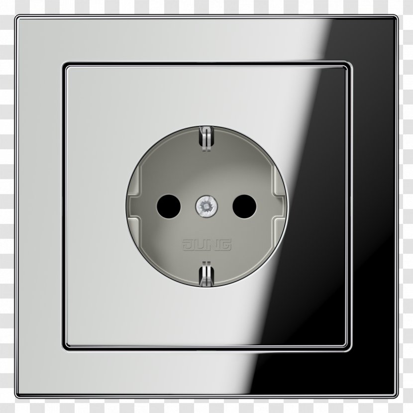 AC Power Plugs And Sockets Jung Schuko Latching Relay Network Socket - Electronic Device - Steel Transparent PNG