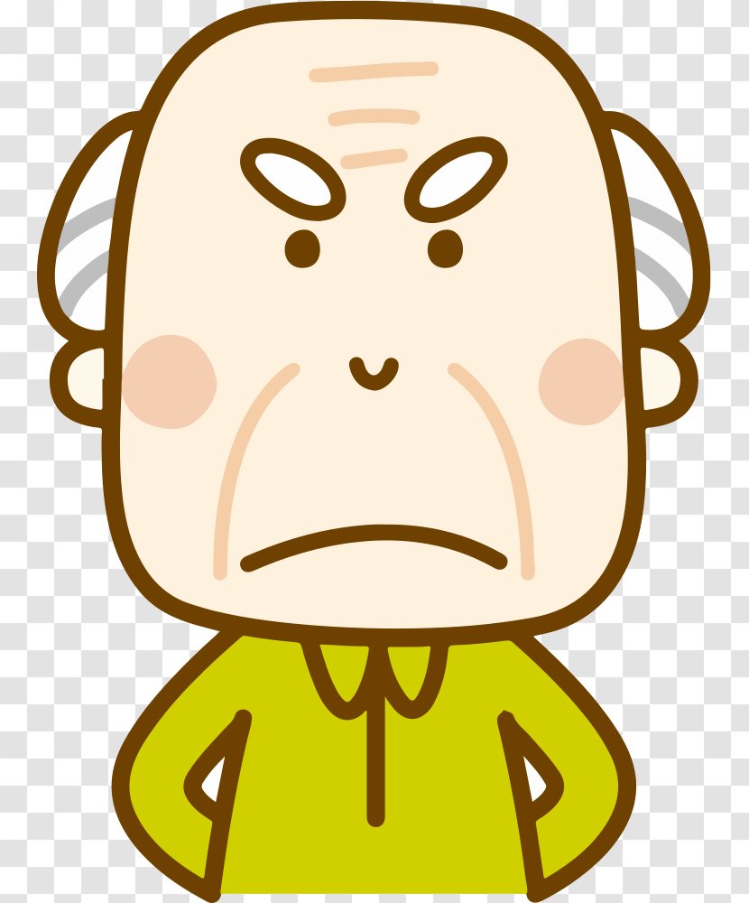 Vector Graphics Old Age Clip Art Cartoon - Line - Anxiety Royaltyfree Stock Transparent PNG