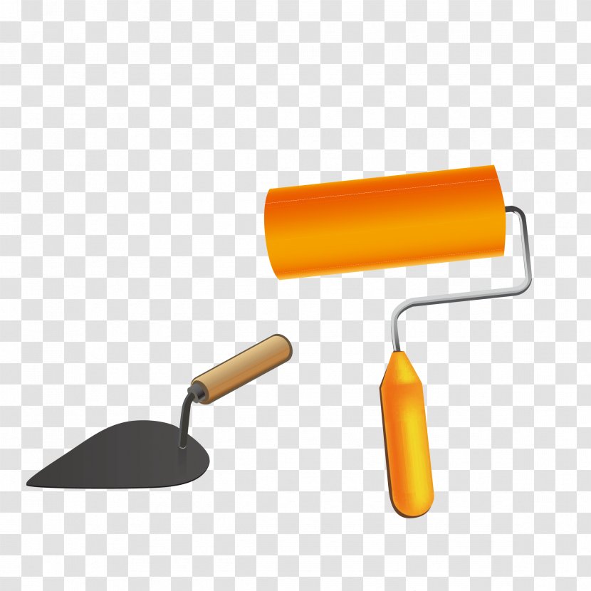 Shovel Architectural Engineering - Construction Roller And Vector Transparent PNG