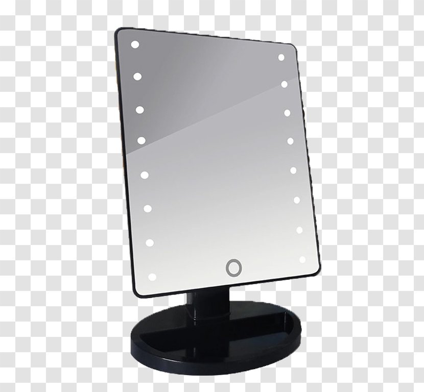 Mirror LED Lamp Lampe De Bureau - Luminous Charging Cosmetic Transparent PNG