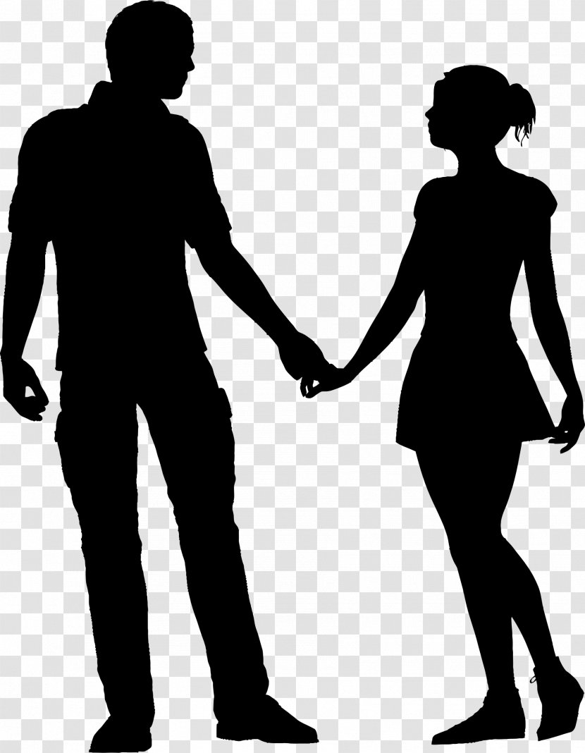 Silhouette Couple - Holding Hands - Break Up Transparent PNG