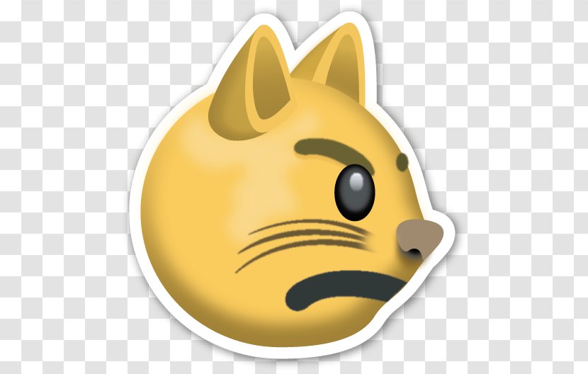 Grumpy Cat Emoji Sticker WhatsApp - Face Transparent PNG