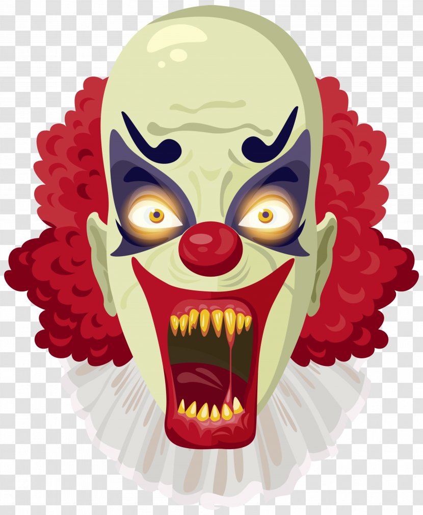 Evil Clown Clip Art - Halloween Cliparts Transparent PNG