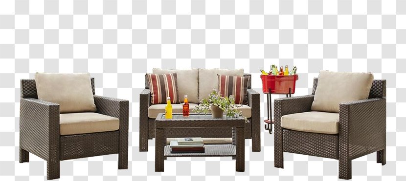 Table Garden Furniture Wicker Chair The Home Depot - Sofa Bed - Tools Transparent PNG