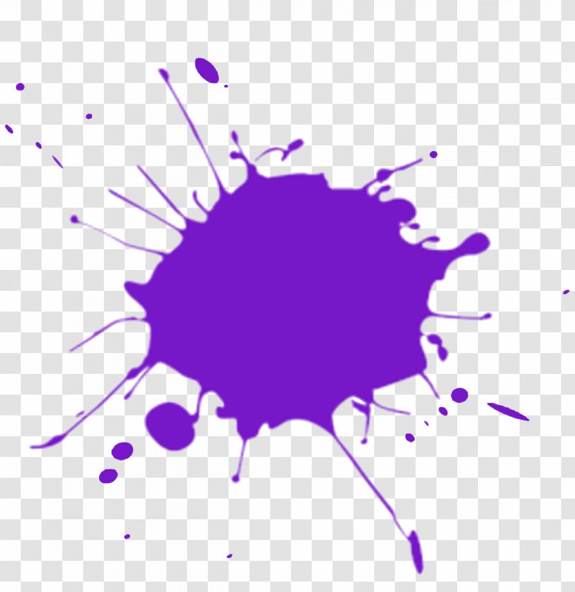 Clip Art - Violet - Colour Splash Transparent PNG