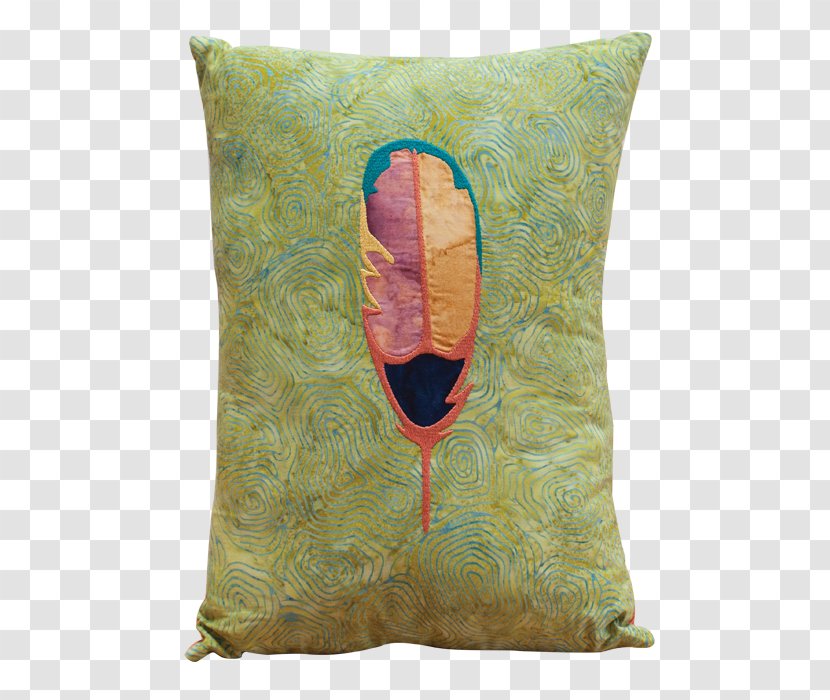 Feather Throw Pillows Machine Embroidery - Pillow Transparent PNG