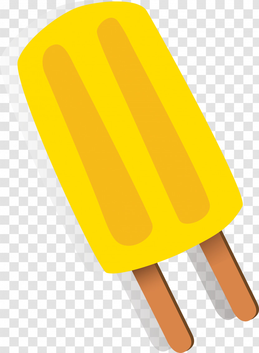 Frozen Dessert Yellow Ice Cream Bar Ice Pop Dessert Transparent PNG