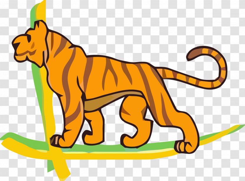 Clip Art Tiger Cat Tigger - V1 Cartoon Transparent PNG
