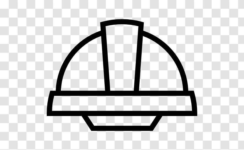 Hard Hats Helmet Architectural Engineering Security - Black And White Transparent PNG