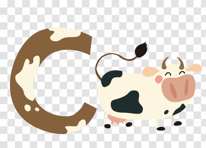 Cattle Drawing Illustration - Nose - Cartoon Cow Transparent PNG