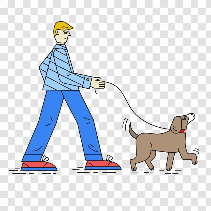 Cartoon Dog Walking Leash Sporting Group Old World Monkey - Tail Recreation Transparent PNG
