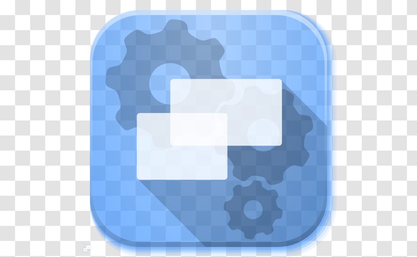 Blue Square Brand Sky - Computer Software - Apps Session Transparent PNG