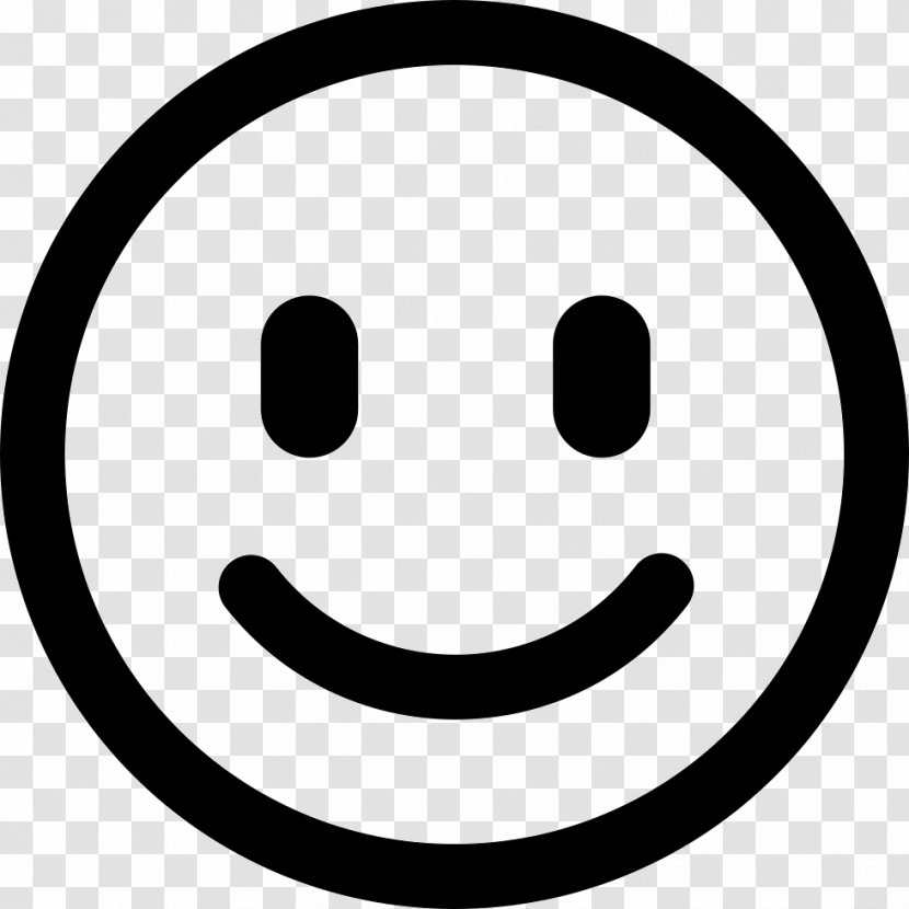Emoticon Clip Art Smiley - Black And White Transparent PNG