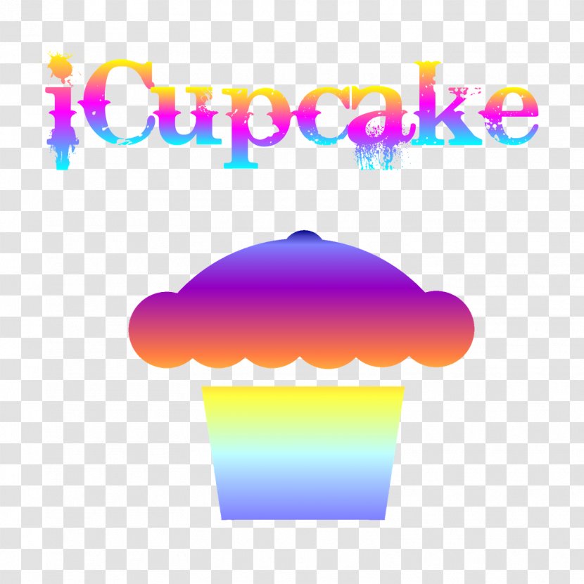 Product Design Clip Art Line Purple - Text Messaging - Triple Rainbow Cupcakes Transparent PNG
