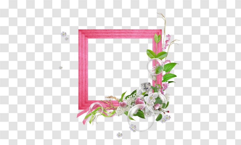 Floral Design Picture Frames Font - Floristry Transparent PNG