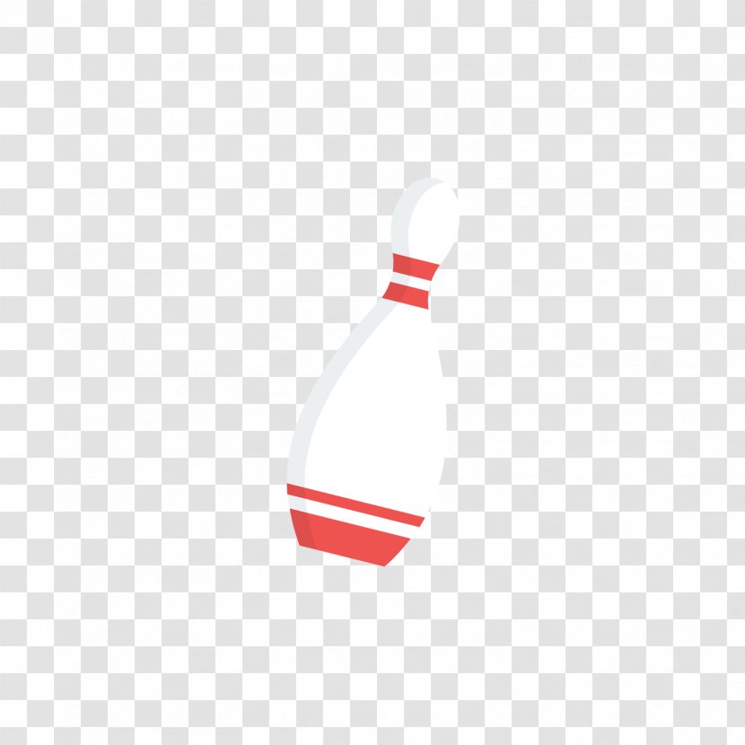 Bowling Pin Red Ten-pin - Ball - And White Bottles Transparent PNG