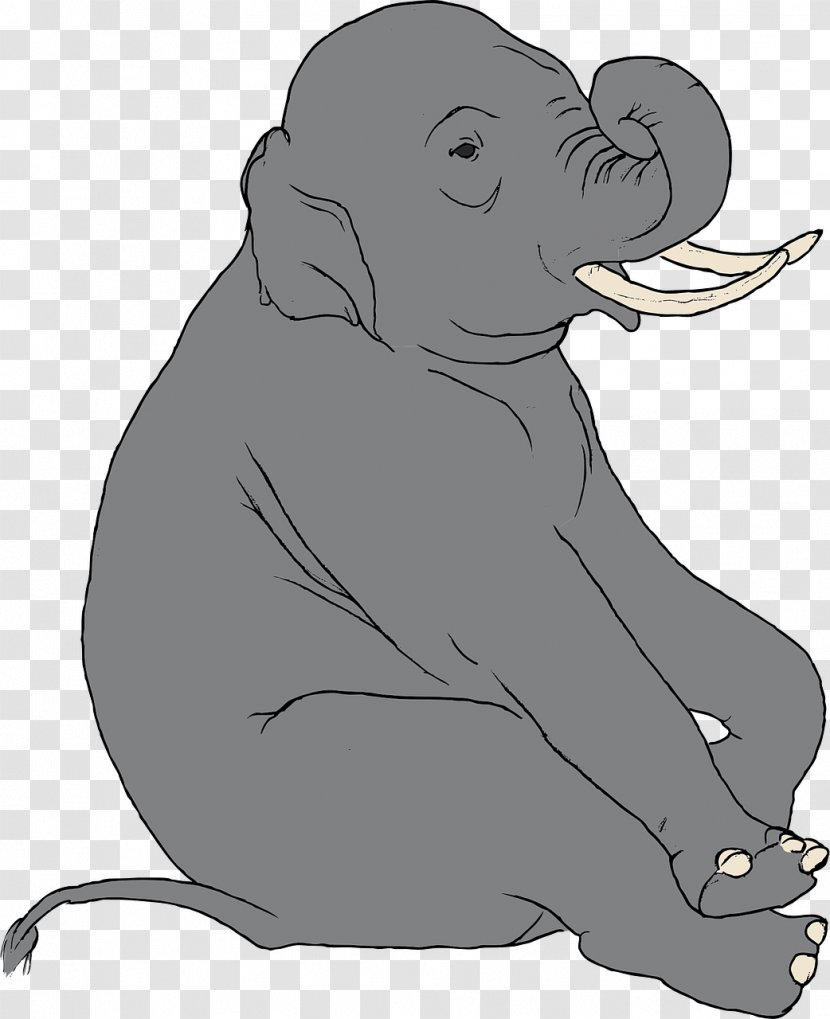 Asian Elephant Elephantidae Clip Art - Organism - Nursery Transparent PNG
