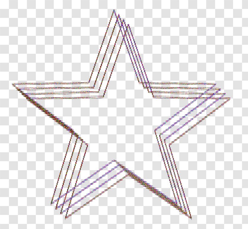 Line Triangle Point Symmetry - Stars Transparent PNG
